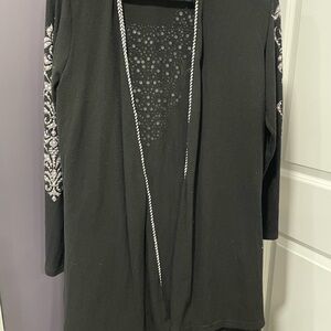 Be, Vocal Black Cardigan with sequin Accents